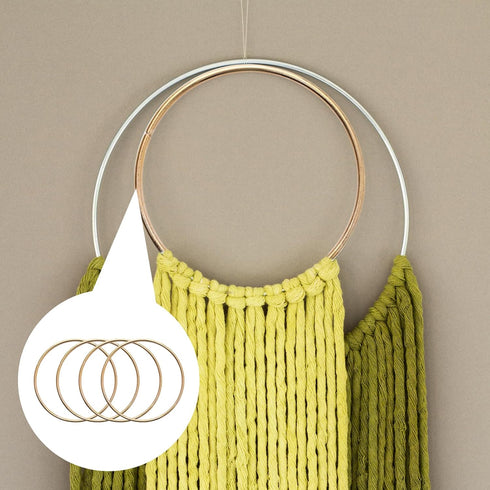 20 Pcs 3 Inch Metal Rings for Craft Gold Hoops Floral Macrame Hoops Rings for DIY Crafts Macrame Dream Catcher Supplies(Gold,3 inch)...
