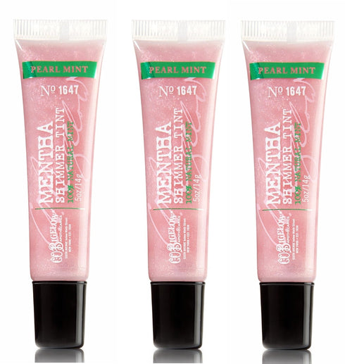 Bath & Body Works C.O. Bigelow Mentha 3 Pack Shimmer Tint Pearl Mint #1647...