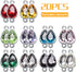 Rhinestone Charms,20pcs Mixed Drop Pendants Alloy Links Charms Bulk With Double Hole For DIY Necklace Bracelet Jewelry Making,10 Colors,17 x 10mm...