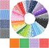 9.8X 9.8" 56Pcs Cotton Print Fabric Bundle Squares Pre-Cut Design Printed Quilting Sewing Floral for Quilting Patchwork DIY Craft Scrapbooking Clo...