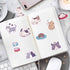 OIIKI 225 PCS Cat Scrapbook Stickers, Mini Size Laptop Stickers Decals, DIY Decoration Stickers for Scrapbook, Laptop, Travel Case, Calendars (5 P...