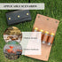 Portable Camping Spice Storage Bag with 4 Spice Jars, Camping Spice Set Kit, Outdoor Spice Containers, PU Leather Camping Seasoning Condiment Orga...
