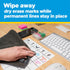 Post-it Easy Erase Permanent Marker Whiteboard Surface, 9.1 in x 9.1 in...