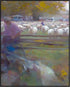 Posterizer 1 pcs-vintage oil painting style-flock of sheep print -1-Art for Animal Lovers-Retro Art-Gift for Art Lovers- unframed wall art...