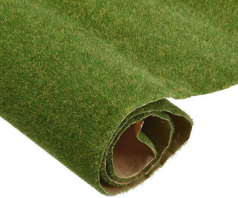 MECCANIXITY Artificial Model Grass Mat 19.7" x 19.7" Lawn Green Realistic Fake Turf for Garden Lawn Decoration Model...