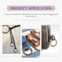 Swpeet 60Pcs Heavy Duty 3/5 Inch - 16mm Bronze Multi-Purpose Metal O Ring Metal Rings for Hardware Bags Ring Hand DIY Accessories Keychains Belts ...