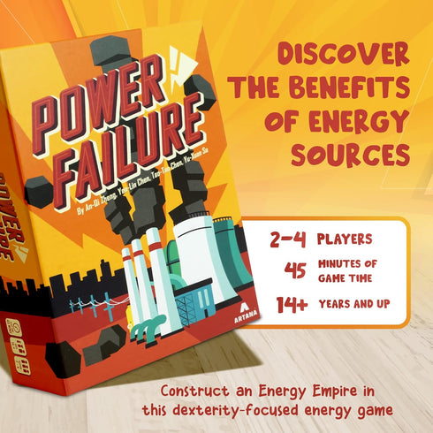 Power Failure: A Strategy Card Game about Power Plants and Energy Generation – Science Board Game on Nuclear, Renewable, and Fossil Fuels - Educat...