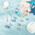 UR URLIFEHALL 100 Pcs Mixed Color Teardrop Glass Beads Top Drilled Beads Waterdrop Beads Charms for DIY Bracelet Necklace Jewelry Making...
