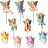 Jetec 10 Pieces Garden Miniatures Fairies Mini Garden Figurine Fairies Decor for Fairy Outdoor Garden Yard Home Decoration (Lovely Fairy)...