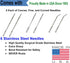 Leather, Canvas Sewing Awl Needle Refills, Replacement Threads, for Awl for All Stitching Tool – Made in USA...