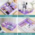 WOWBOX 6 PCS Plastic Drawer Organizer Set, Desk Drawer Divider Organizers and Storage Bins for Makeup, Jewelry, Gadgets for Kitchen, Bedroom, Bath...