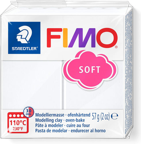 SG Education FIMO 8020 0 Fimo Soft Modelling Clay, 57 g, White...