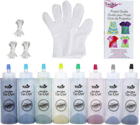 Tulip One-Step Tie-Dye Kit 8 Vibrant Colors Tie-Dye, Shark Island...