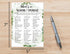 Bridal Shower Game Cards, Tropical Jungle Theme Engagement Party Cards for Wedding, Set of 30 Cards(Leaf011)...