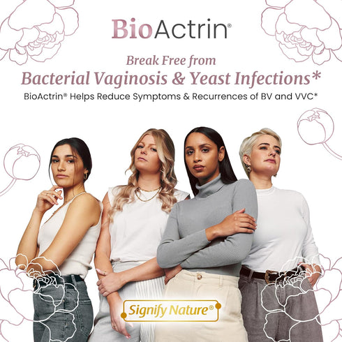 Bioactrin Vaginal Probiotics for Women - Formulated Bacterial Vaginosis Treatment, Yeast Infection and Vaginitis Relief - BV Treatment for Women P...