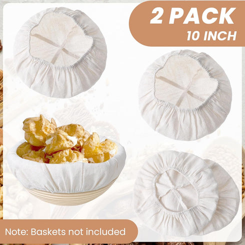 2 Pcs Bowl Covers For Bread Proofing, Cloth Bowl Covers, Reusable Bowl Covers For Bread Proofing Sourdough Cover Food Covers To Keep Bugs Away For...