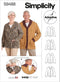 Simplicity Unisex Adaptive Cardigan Sewing Pattern Kit, Code S9488, Sizes XS-S-M-L-XL, Multicolor...
