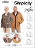 Simplicity Unisex Adaptive Cardigan Sewing Pattern Kit, Code S9488, Sizes XS-S-M-L-XL, Multicolor...