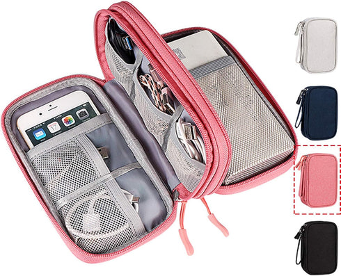 Electronic Organizer Travel USB Cable Accessories Bag/Case,Waterproof for Power Bank,Charging Cords,Chargers,Mouse ,Earphones Flash Drive......