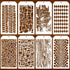 Stencils for Crafts Reusable Texture Stencils Mixed Media Stencil Layering Drawing Templates for Painting on Wood Crafts Furniture Paper...