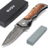 GVDV Pocket Folding Knife for Men, 3.5” Blade 7Cr17 Steel Pocket Knives& Folding Knives with Safety Liner-Lock, Tactical Camping Hunting Fishing S...