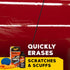 Meguiar's Quik Scratch Eraser Kit, Car Scratch Remover for Repairing Surface Blemishes, Car Care Kit with ScratchX, Drill-Mounted Pad, and Microfi...