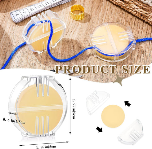 Maitys 2 Pieces Thread Wax Thread Conditioner Beeswax for Sewing Thread Beeswax Thread Conditioner for Quilting Sewing Strengthening Line Embroide...