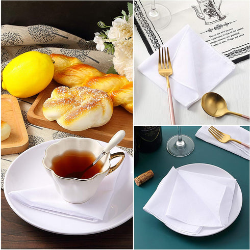 Boao 30 Pack Women White Soft Handkerchief Ladies Hankies DIY Wedding Hankies...