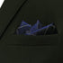 S&W SHLAX&WING Checkered Ties Dark Blue White Black Matching Pocket Square Only...