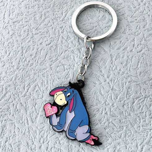 Piglet Tigger Eeyore Winni Pooh Keychain for Boys, Girls and Women(3)...