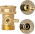 Xiny Tool Brass Garden Hose Shut Off Valve, Heavy Duty 3/4 Inch Solid Brass Garden Hose Shut Off Valve with 4 Extra Rubber Washers (4)...