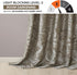 Madison Park Aubrey 2 Panel Curtain Faux Silk Paisley Jacquard, Rod Pocket Curtain for Living Room, Kitchen, Room Darkening Window Drape for Bedro...