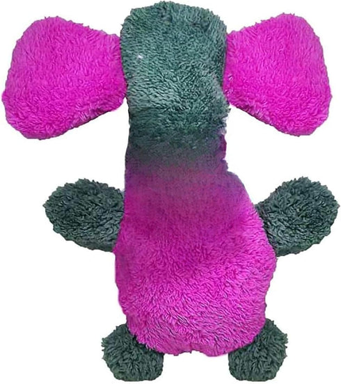 Duraplush Medium Fuchsia Grey Elephant: Sqeakerless Eco-Friendly and Durable Toy for Dogs | Perfect for Fetch and Tug-of-War Play | Made in USA...