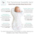 Amazing Baby Transitional Swaddle Sack, Arms Up Half-Length Sleeves & Mitten Cuffs, Swaddle for Newborn Transition to Baby Sleep Sack Wearable Bla...