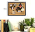 Black Cork Board Bulletin Board, 14.6"X 11" Cork Board, Oak Wood Finish Frame, Wall Mounted Cork Board for Office Home and School(Pins, Eye Bolts,...