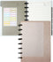 Yoment Discbound Notebook Customizable Spiral Journal Refillable 5 Subject Notebook with Removable Pages 120 Wide Ruled Disc Planner with 6 Binder...