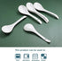 Porcelain Mini Size Ladles, 9 inch Large Soup Spoons, 6 Pieces Premium White Porcelain Spoons, Ladles for Stews, Chinese Noodles Spoons, Long Ladl...