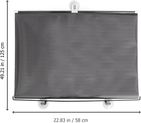Blackout Blind Curtains with Suction Cups for Windows No Drill Cordless Blinds Temporary Portable Roller Shades UV Protection Window Shades for Ho...