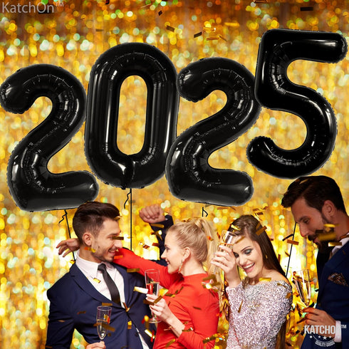 KatchOn, Huge Black 2025 Balloons Number - 42 Inch, Graduation Balloons | Foil 2025 Balloons Black, Graduation Decorations Class of 2025 | 2025 Ba...