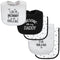 Hudson Baby Unisex Baby Cotton Terry Bib and Burp Cloth Set, Mom Dad Moon And Back, One Size...