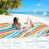 BYDOLL Beach Blanket Sandproof Waterproof 78''×81''1-4 Adults Compact Lightweight Oversized Beach Blanket Large Picnic Mat Beach Blanket for Trave...