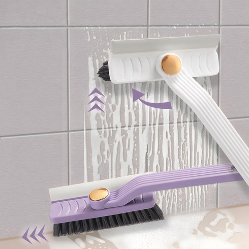 Adjustable Handle Shower Cleaning Brush - Versatile Bathroom and Bathtub Cleaner, Ideal for Kitchen, Carpets, and Small Spaces (Purple)...