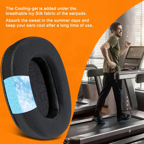 SOULWIT Cooling-Gel Earpads Replacement for BlueParrott B450/S450(450XT 450 XT) Noise Cancelling Bluetooth Headset, Ear Pads Cushions with High-De...