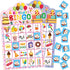 Birthday Bingo Game 24 Players for Kids Die-Cut Bingo Cards Party Game School Classroom Activities Supplies...