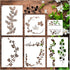 Large Leaf Vine Stencils for Painting on Walls Wood Canvas Fabric Leaves Paint Stencil for Crafts Kids Adult Art Projects Drawing Reusable Pattern...
