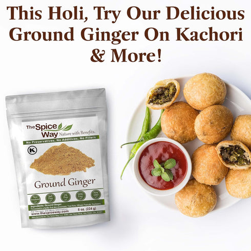 The Spice Way Ginger Powder- (8 oz) ginger root powder- a pure dry ground powdered root...