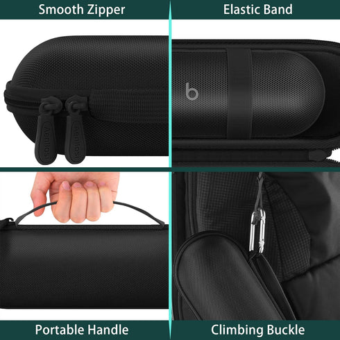 Aenllosi Hard Carrying Case Compatible with Beats Pill - Wireless Bluetooth Speaker (Case Only) (Matte Black)...