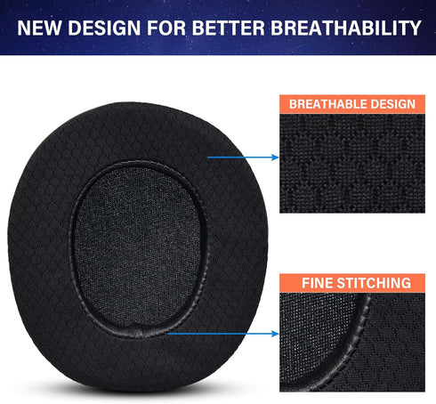 Replacement Ear Pads for Steelseries Arctis Nova Pro Wireless, Cooling-Gel Earpads Ear Cushions with Noise Isolation Foam, Improved Durability & T...