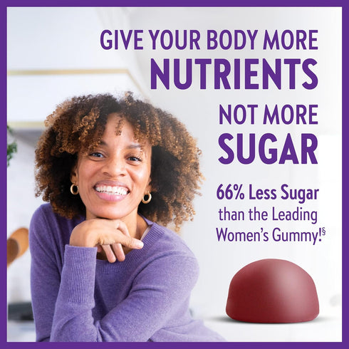 New Chapter Women’s Multivitamin Gummies - 66% Less Sugar, Women’s Gummy Vitamins with Vitamin C, D3 & Zinc, Non-GMO, Gluten Free, Berry-Citrus, 7...