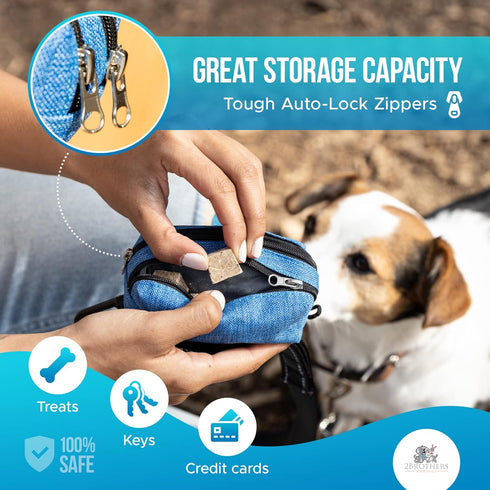 Premium Dog Poop Bag Holder for Leash - Convenient Dog Poop Bag Dispenser with Durable Design - Stylish Accessory for Easy Cleanup - Ideal for Dog...
